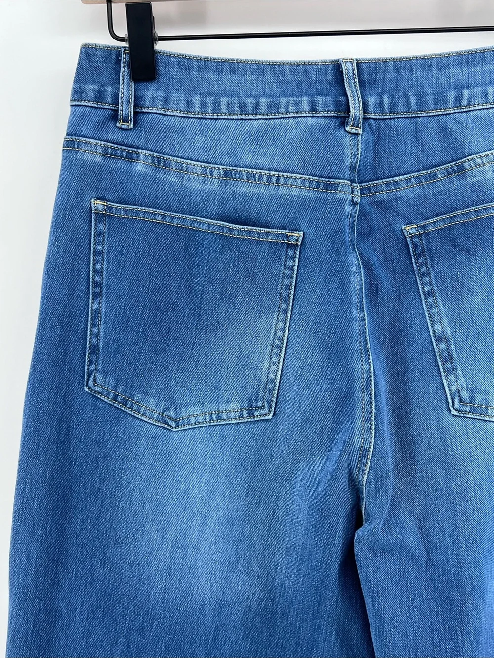 Halara Flex Jeans High Waisted Rolled Hem Wide Leg Casual MP M Petite NWT